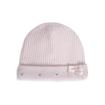 Girls Light Pink Embellished Cap